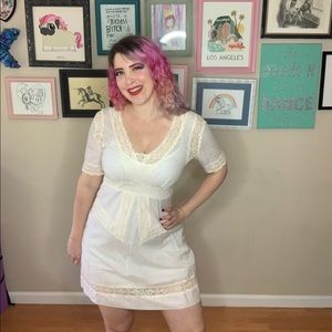 Corey Lynn Calter cream dress with slip size M
